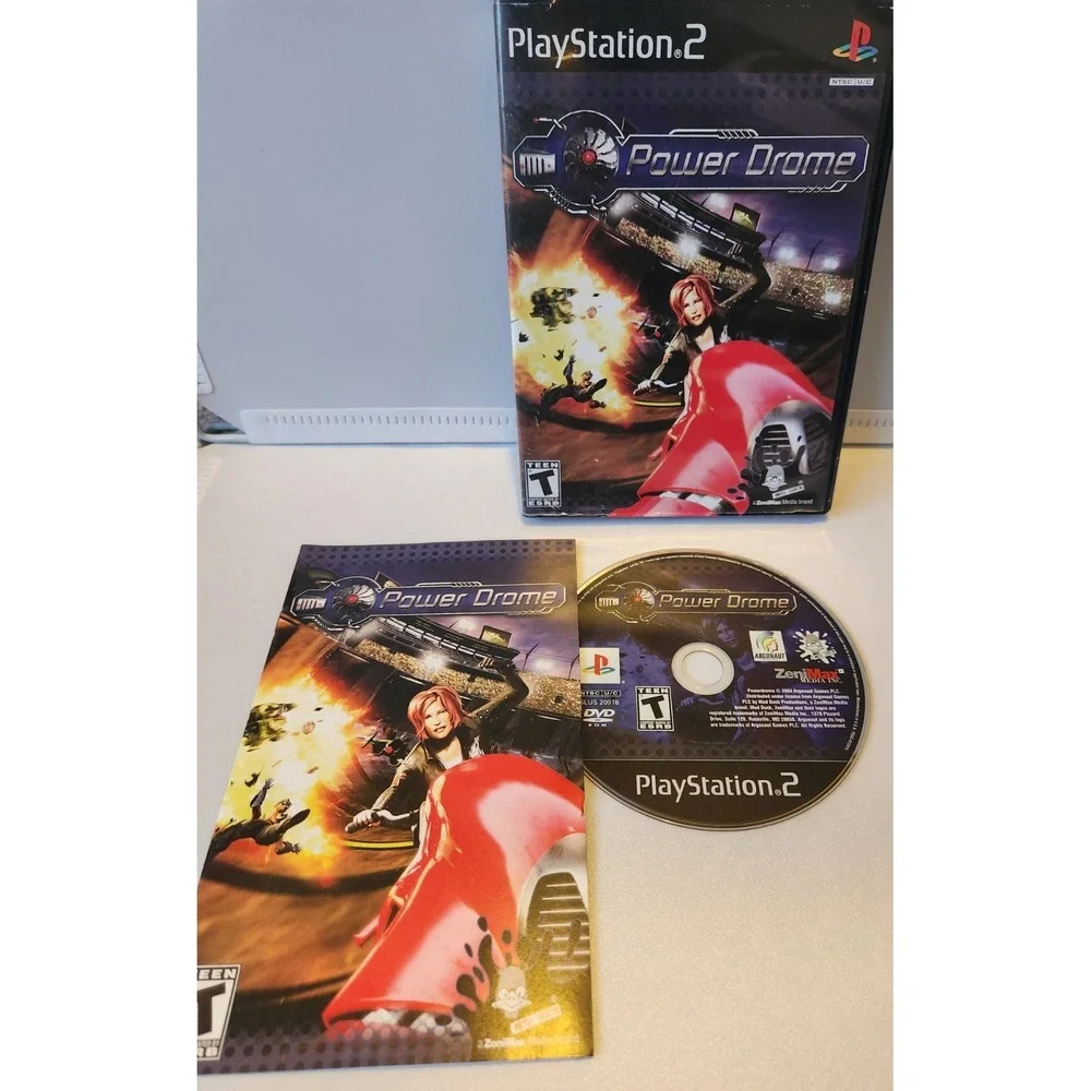 Power Drome PS2 Playstation 2 Video Game Complete CIB